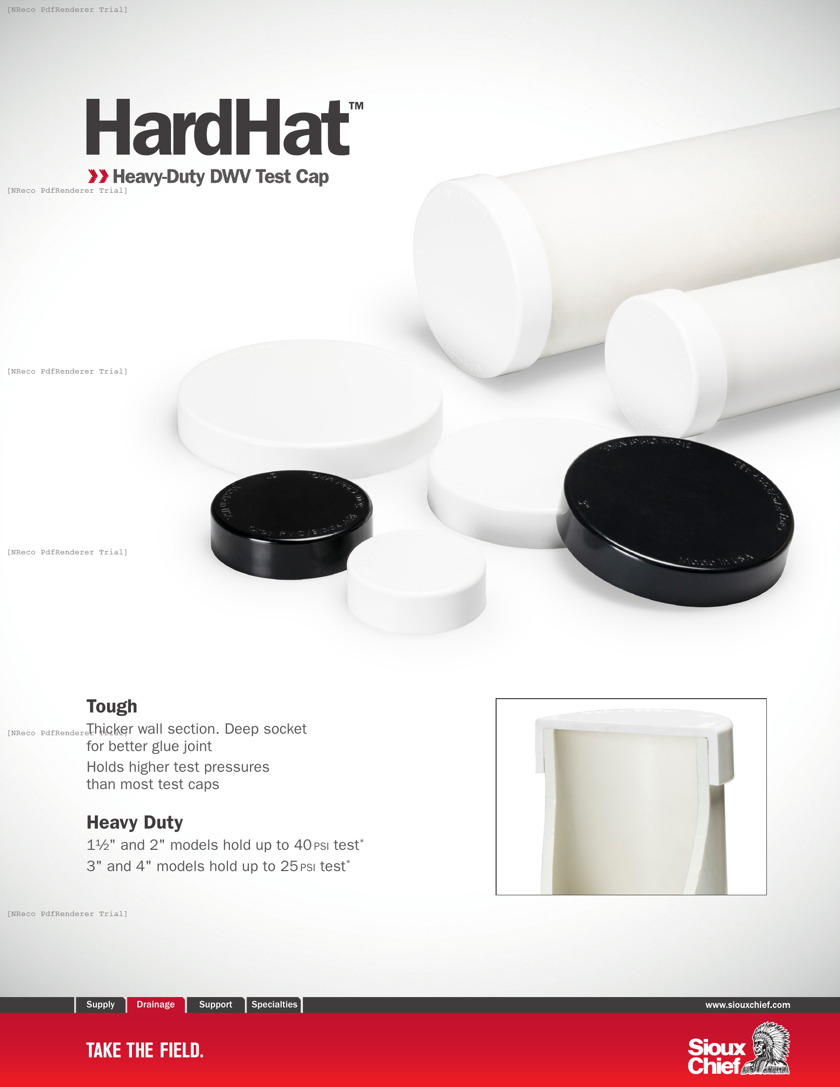 HARDHAT - DWV TEST CAP - BROCHURE.PDF Brochure Document